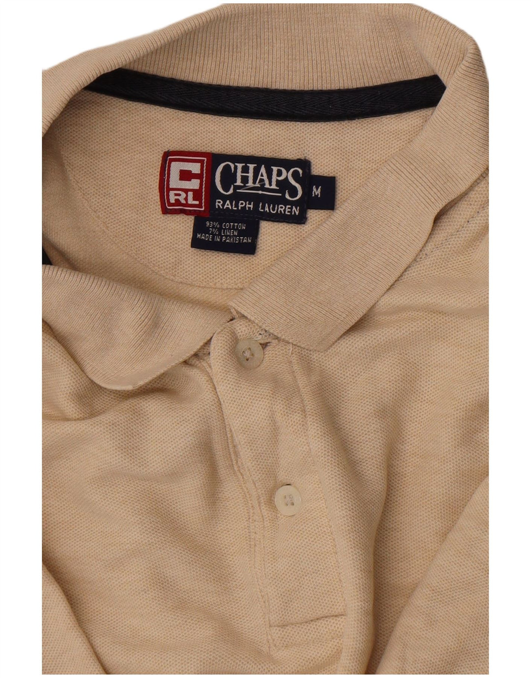 CHAPS RALPH LAUREN Herre poloshirt Medium Beige Flecked Bomuld