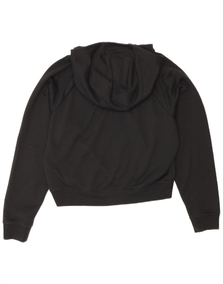 Nike Grafisk Oversized Hoodie Jumper til kvinder UK 6 XS Sort Polyester