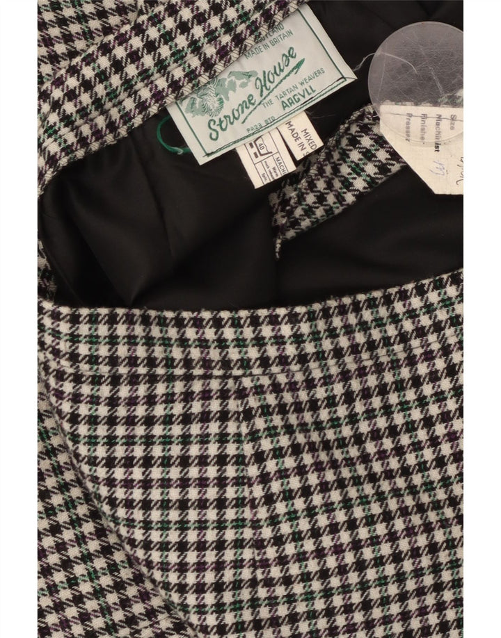 STRONE HOUSE Lige nederdel til kvinder Medium W30 Flerfarvet Houndstooth