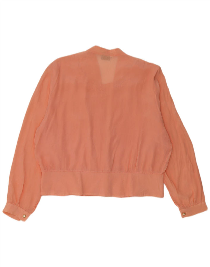Vintage dame cardigan top IT 50 XL Pink Acetate