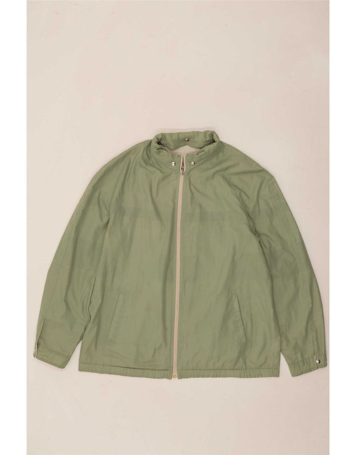 Vintage hættejakke til mænd IT 52 XL Grøn Colourblock