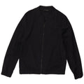 Zara Herre Bomber Jacket UK 38 Medium Navy Blue Wool