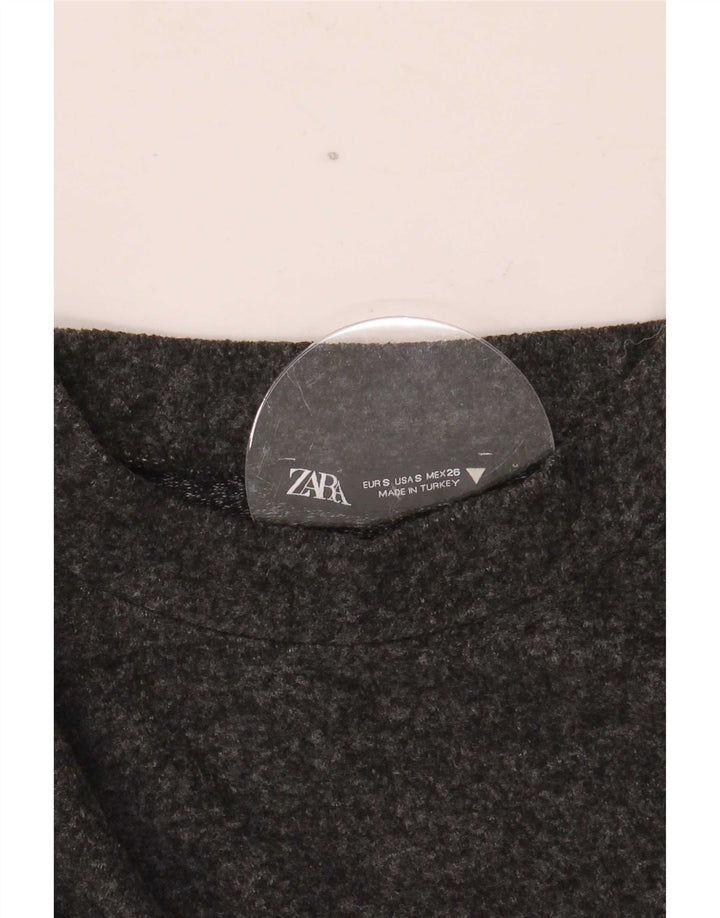 Zara Dametop Langærmet UK 10 Lille Grå