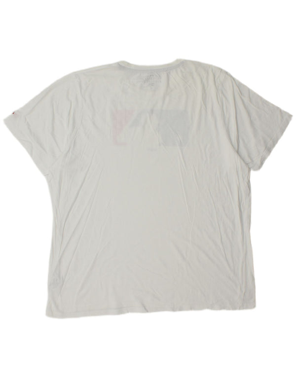 Ægte Merchandise Herre New Era Grafisk T-Shirt Top 3XL Hvid Bomuld