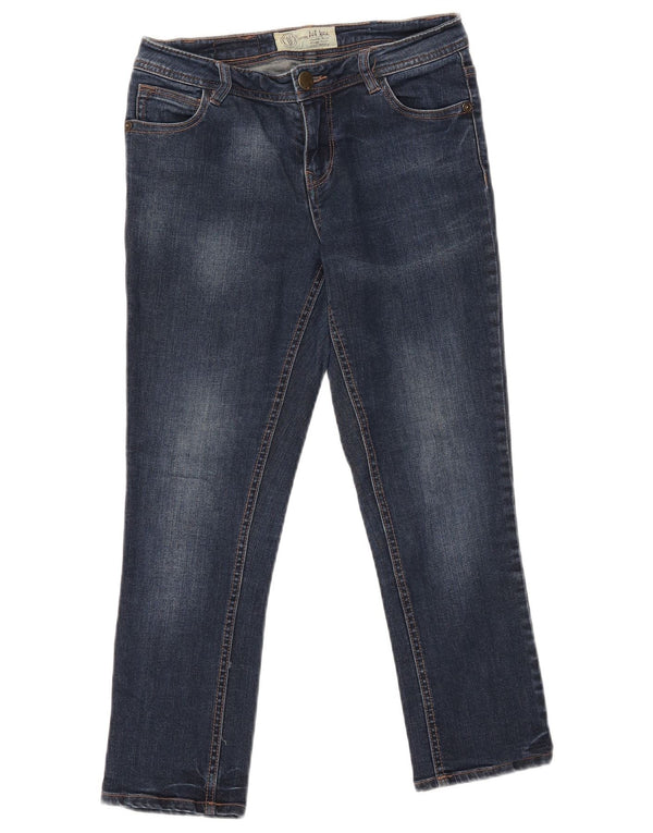 FAT FACE Dame Capri Jeans W28 L22 Marineblå