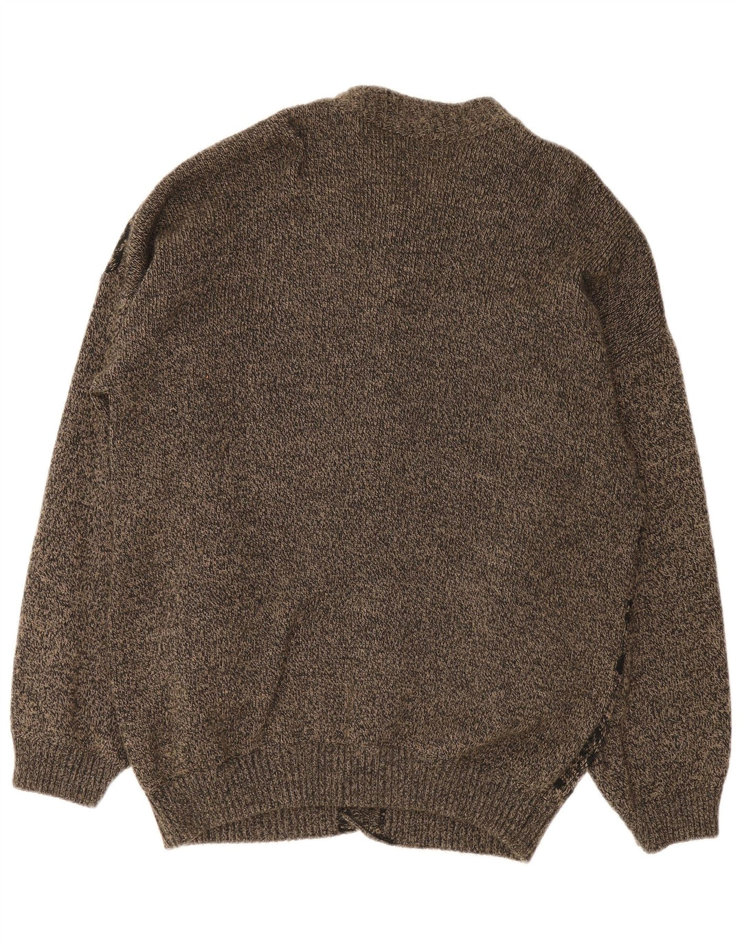 Vintage herre cardigan sweater Large Grey Fair Isle