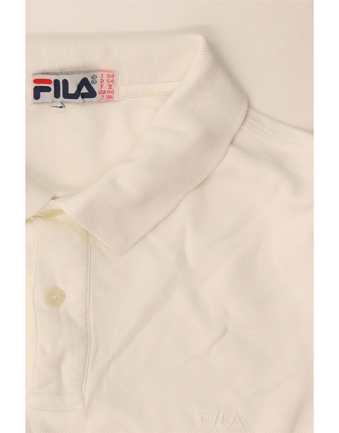 Fila Polo Shirt til mænd IT 54 XL Hvid