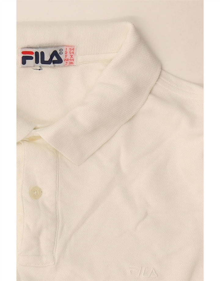 Fila Polo Shirt til mænd IT 54 XL Hvid