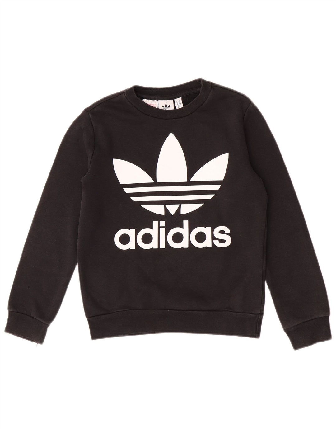 Adidas Boys Graphic Sweatshirt Jumper 9-10 år Sort Bomuld