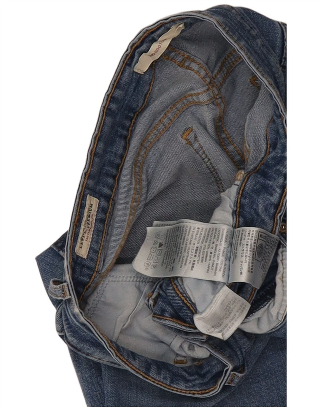 Levi's Dame 715 Bootcut Jeans W30 L27 Blå Bomuld