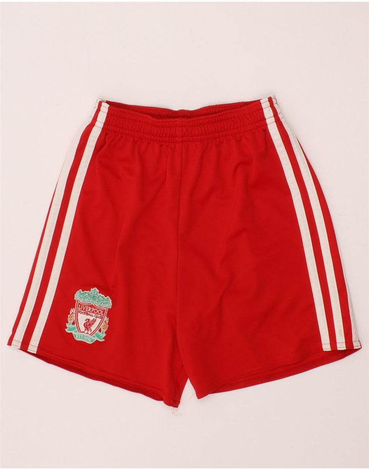 ADIDAS drenge Liverpool sportsshorts 5-6 år rød polyester