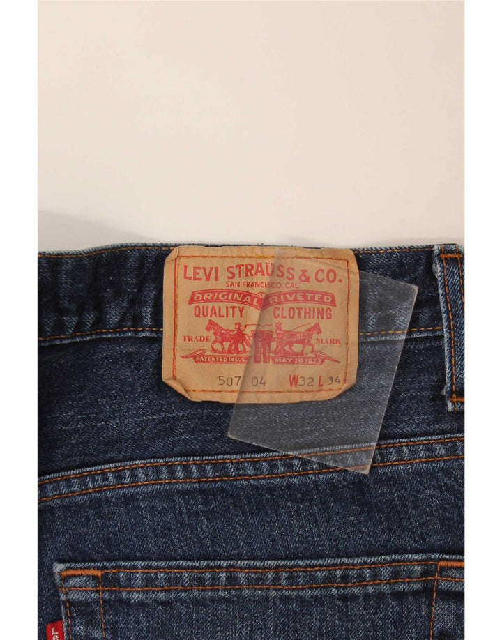 Levi's Dame 507 Bootcut Jeans W32 L28 Marineblå Bomuld