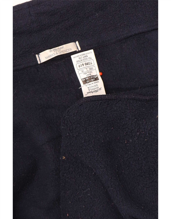 Marks & Spencer Dame St. Michael Fleecejakke UK 18 XL Navy Blue