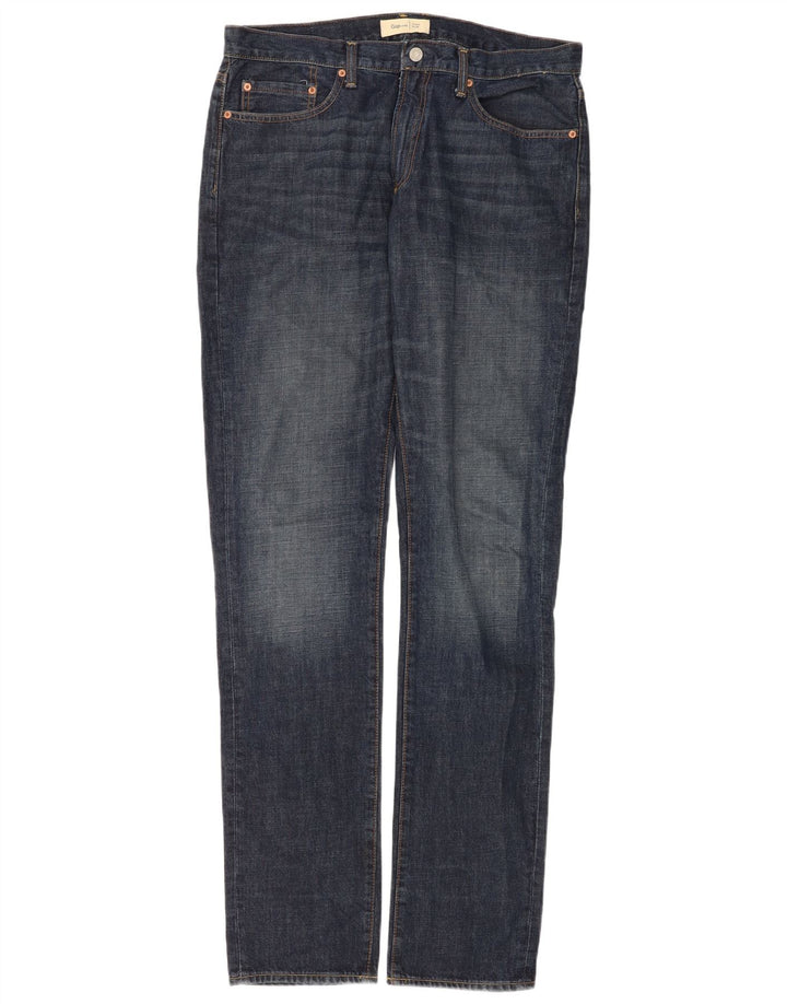 Gap Herre Slim Jeans W34 L30 Blå Bomuld