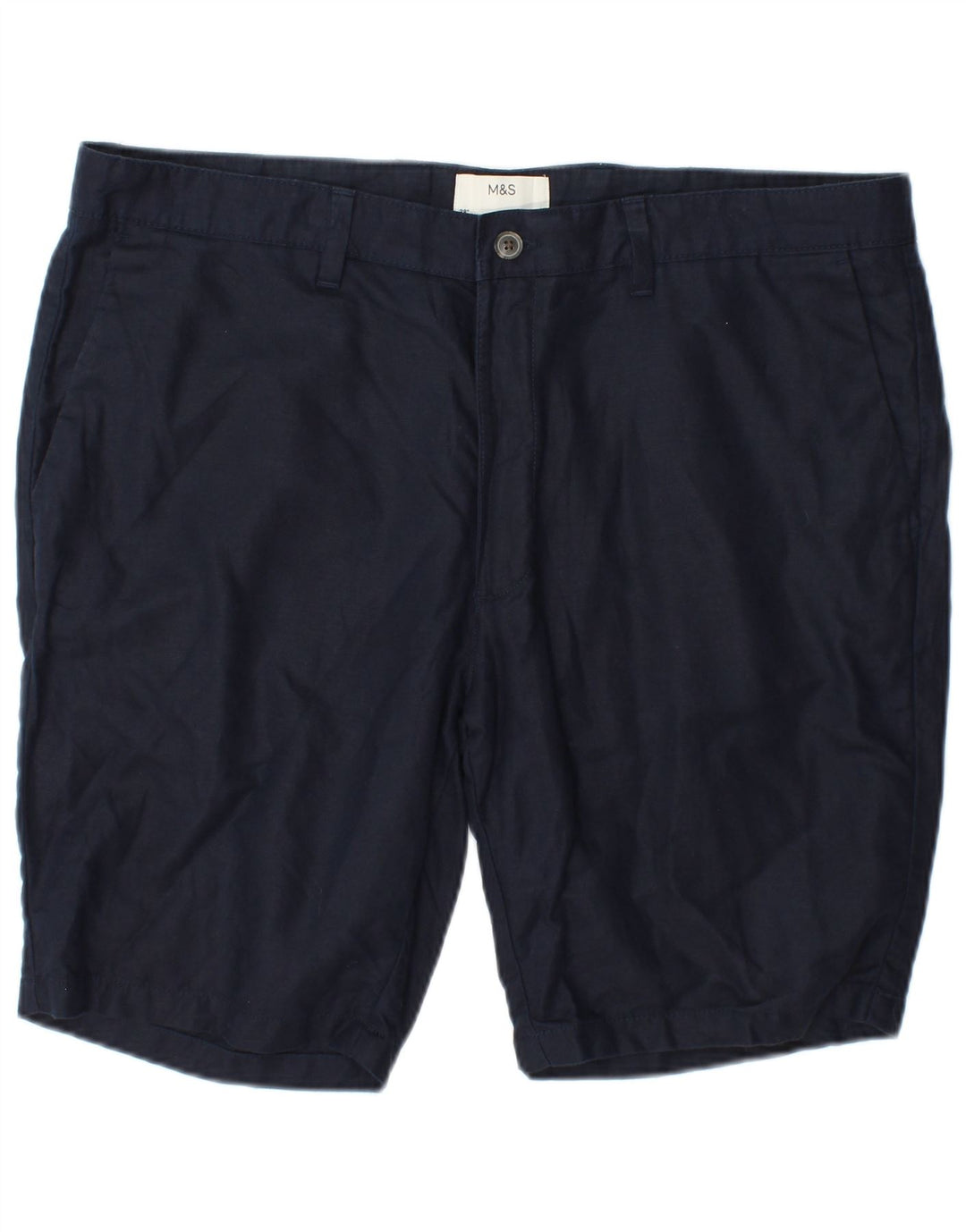 Marks & Spencer Herre Chino Shorts W38 XL Marineblå Bomuld