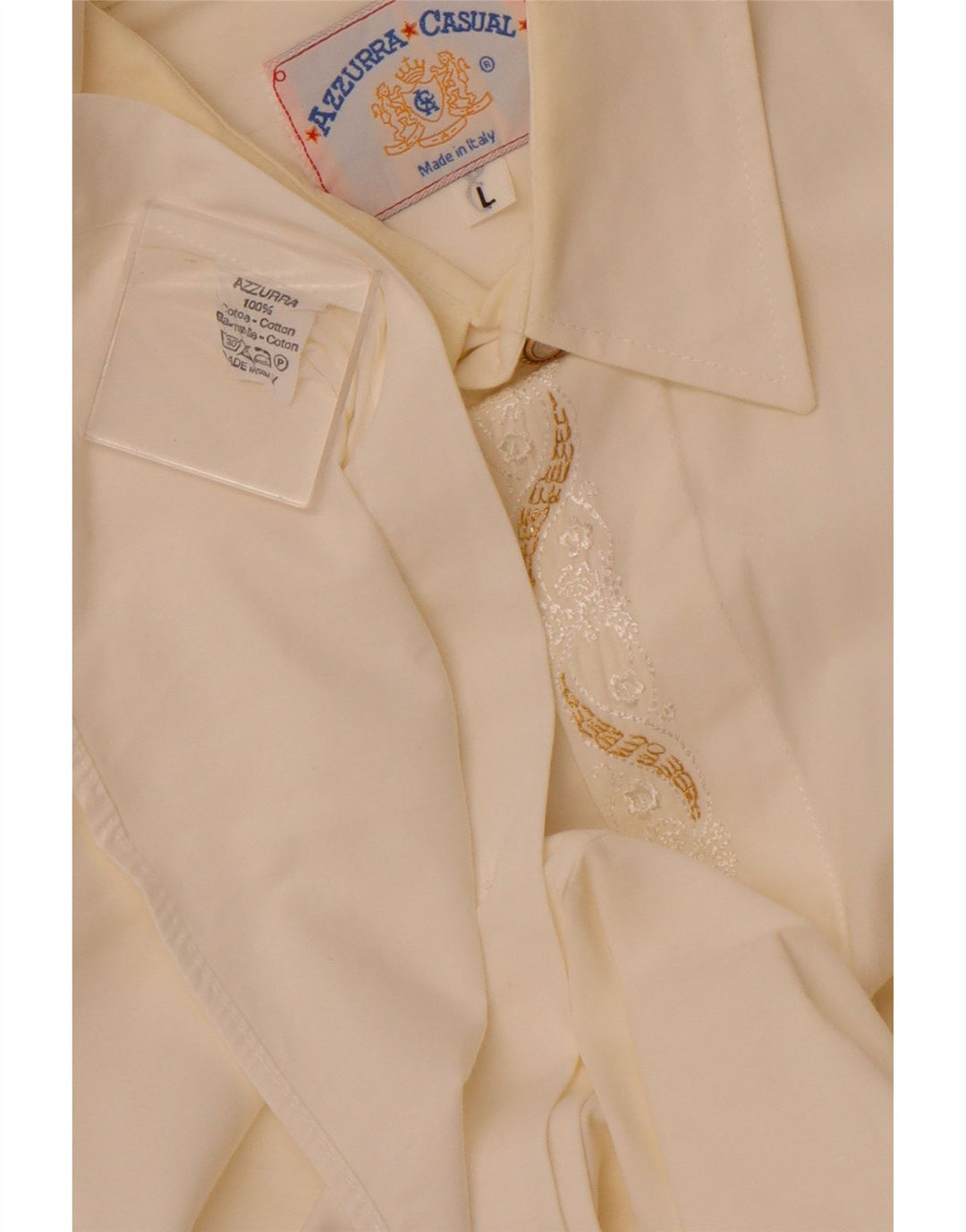 AZZURRA herreskjorte stor råhvid bomuld