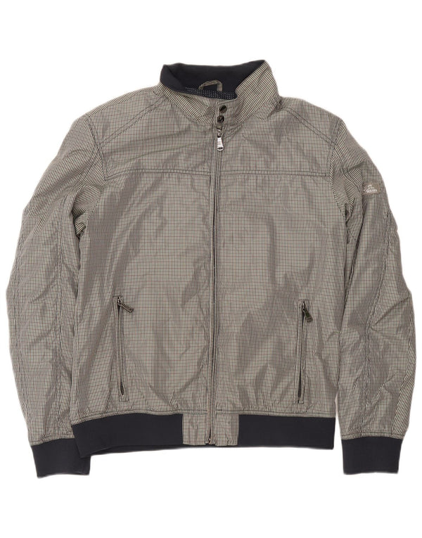 Yes Zee Herre Bomber Jacket UK 42 XL Grå ternet polyester