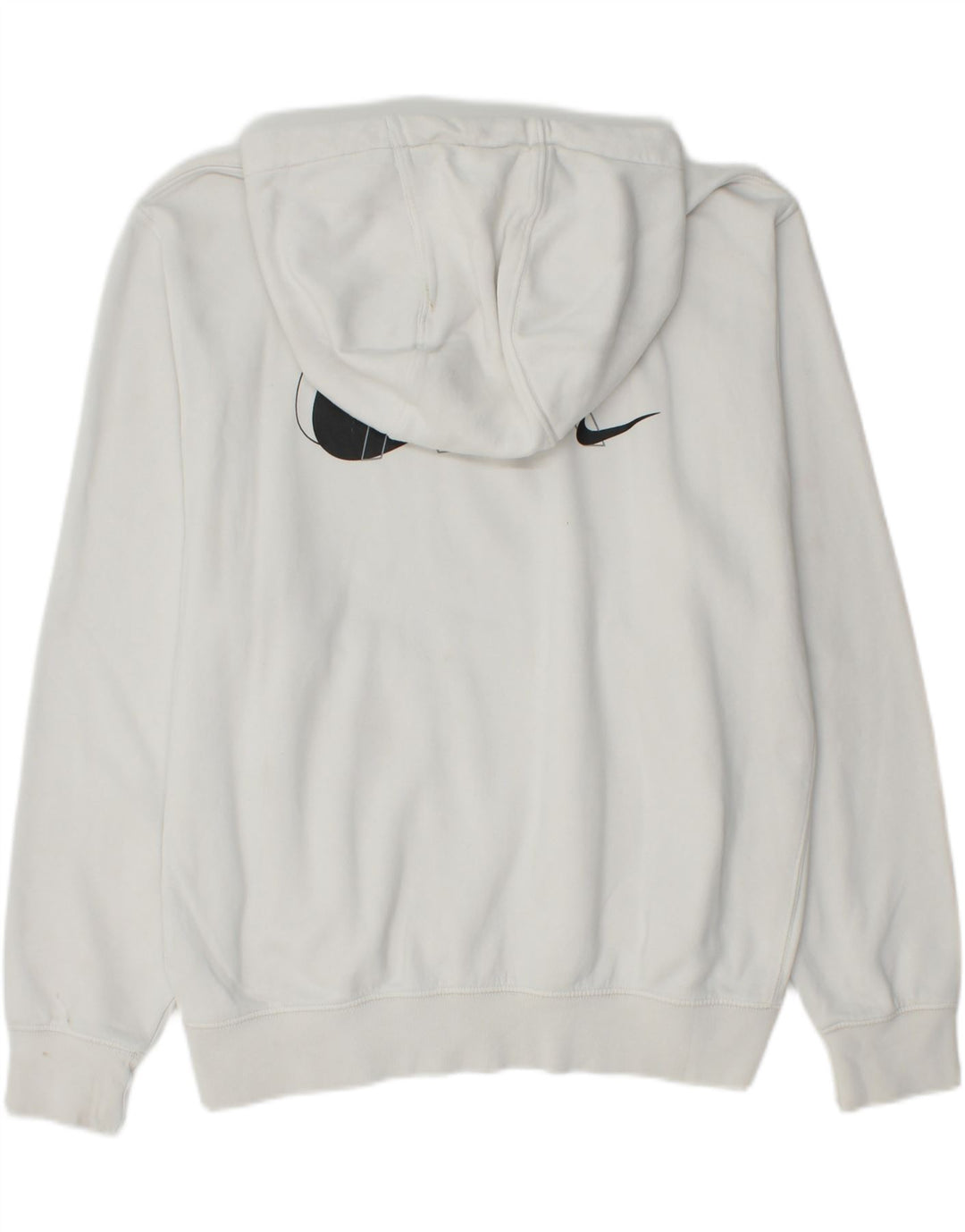 NIKE Grafisk hættetrøje til mænd, stor hvid bomuld