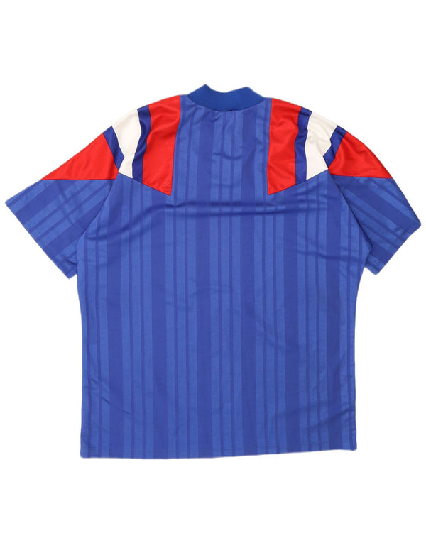 Adidas Herre Frankrig Hjem 1992-1993 fodboldtrøje UK 48/50 XL Blue Sports