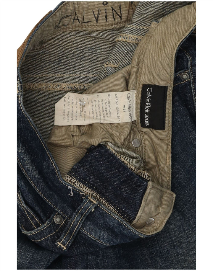 Calvin Klein Dame Slim Jeans W31 L29 Blå Bomuld