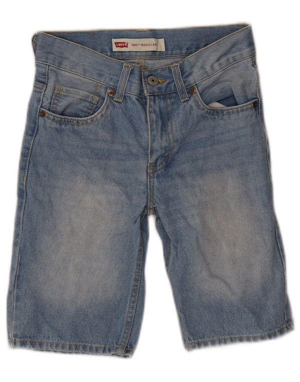 Levi's Boys 505 almindelige denimshorts 7-8 år W24 blå bomuld