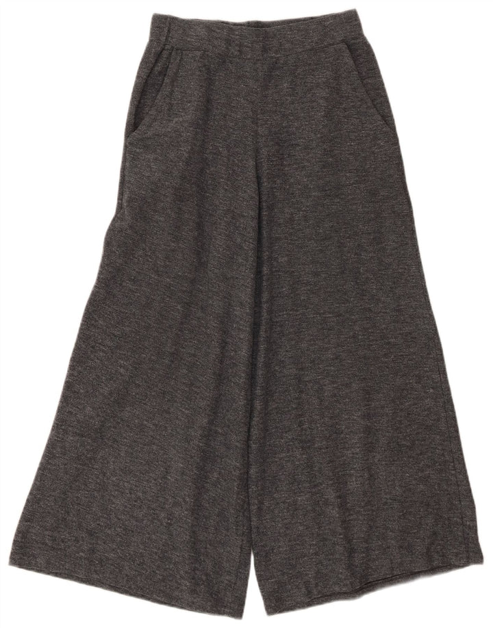 Zara Womens Vide Ben Cropped Trousers Small W26 L24 Grå Polyester