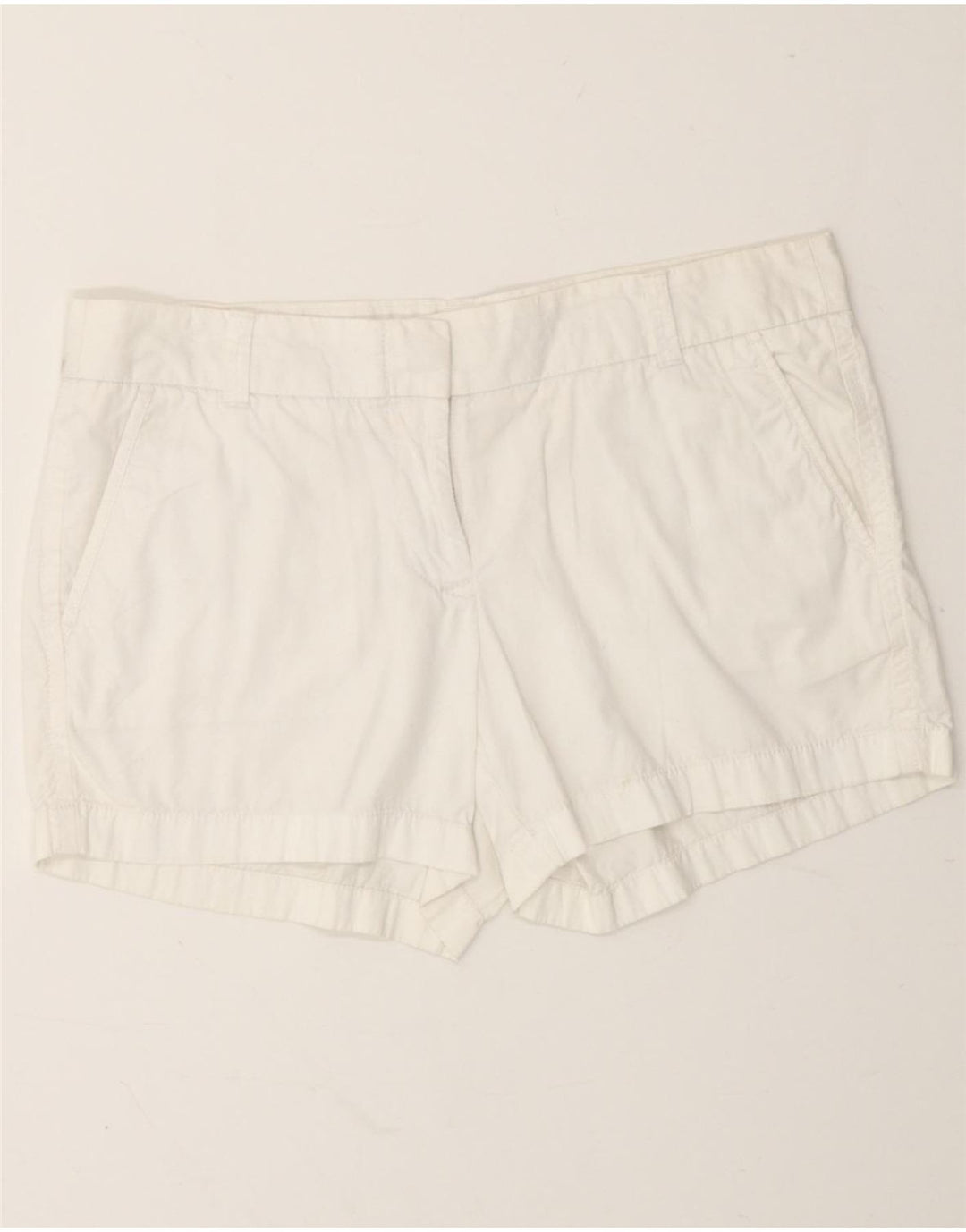 J. CREW Womens Chino Shorts US 8 Medium W32  White Cotton Vintage J. Crew and Second-Hand J. Crew from Messina Hembry 
