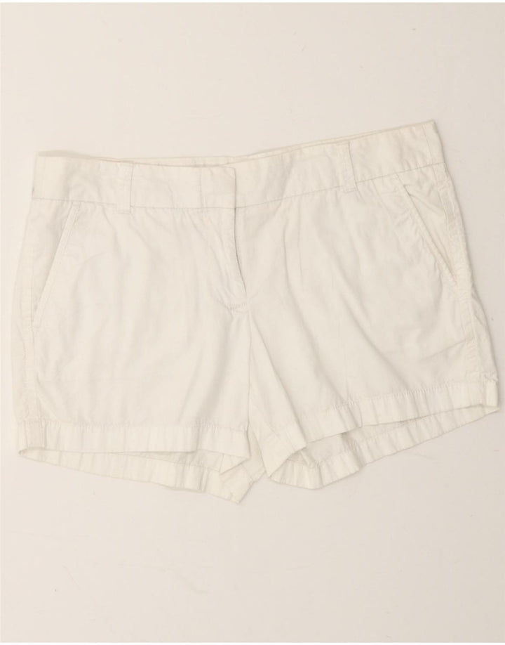 J. CREW Womens Chino Shorts US 8 Medium W32  White Cotton Vintage J. Crew and Second-Hand J. Crew from Messina Hembry 