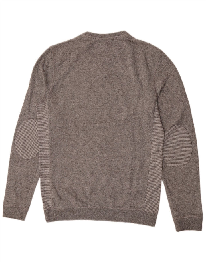 Ted Baker Sweatshirt til mænd Størrelse 2 Lille Grå Flecked Bomuld