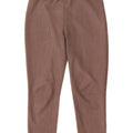 Zara Dame Slim Cropped Trousers XL W32 L26 Beige Houndstooth