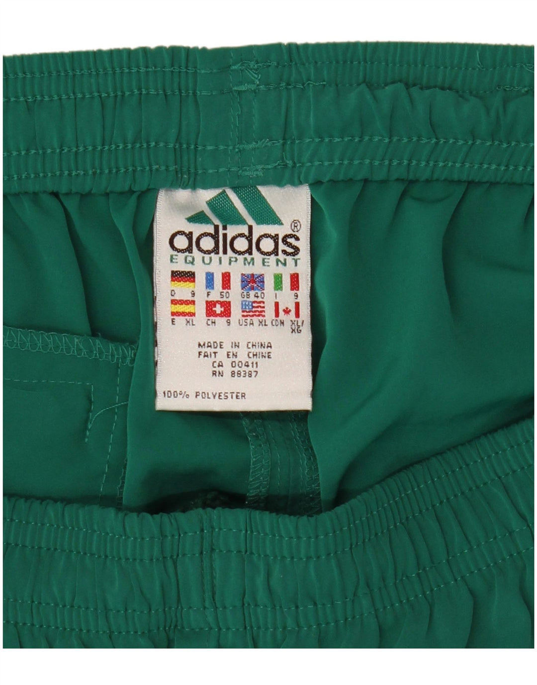 Adidas Herre Sportshorts UK 40 Medium Green Polyester