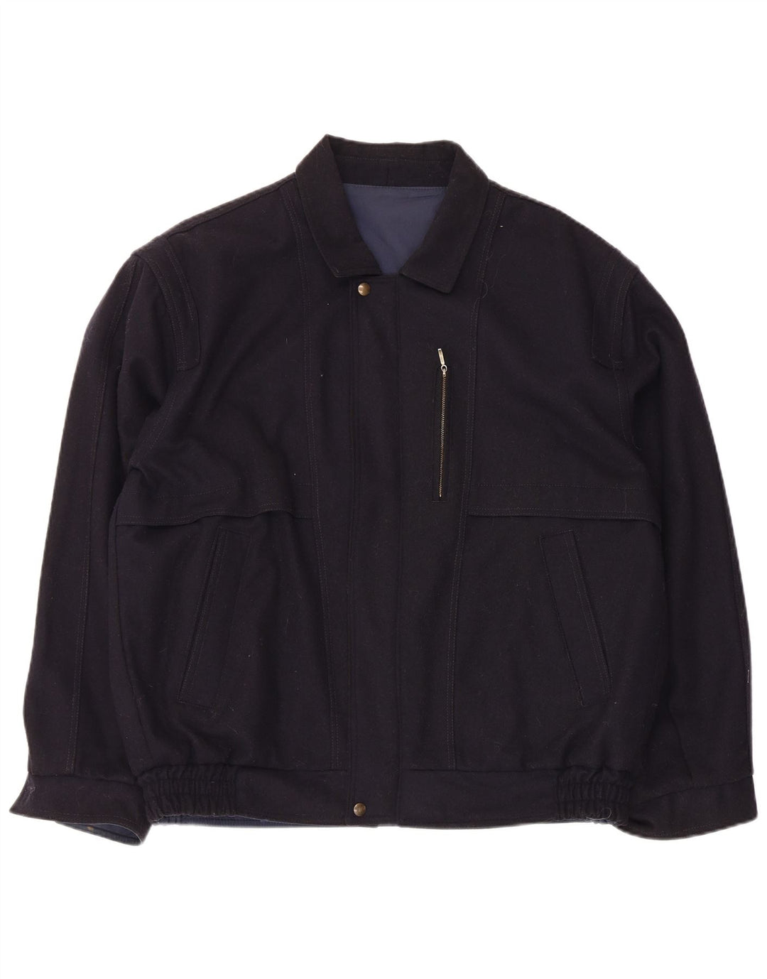 Vintage Bomberjakke til mænd UK 42 XL Navy Blue