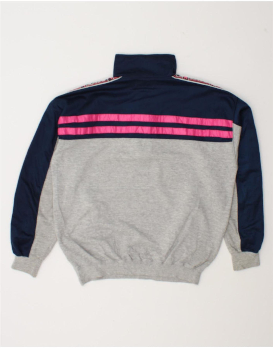 ASICS Herre grafisk lynlås-sweatshirt Jumper Medium Grey Colourblock