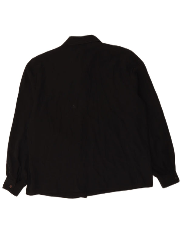 Primavera Firenze skjortebluse til kvinder UK 18 XL Sort Polyester