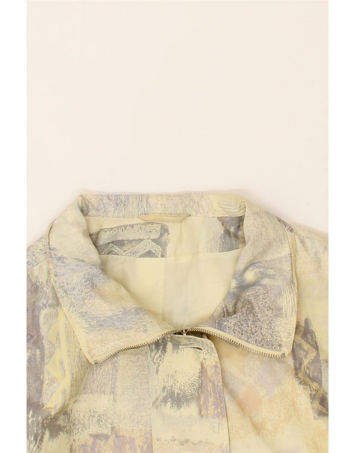 VINTAGE Womens Overcoat UK 18 XL Beige Patchwork Vintage Vintage and Second-Hand Vintage from Messina Hembry 