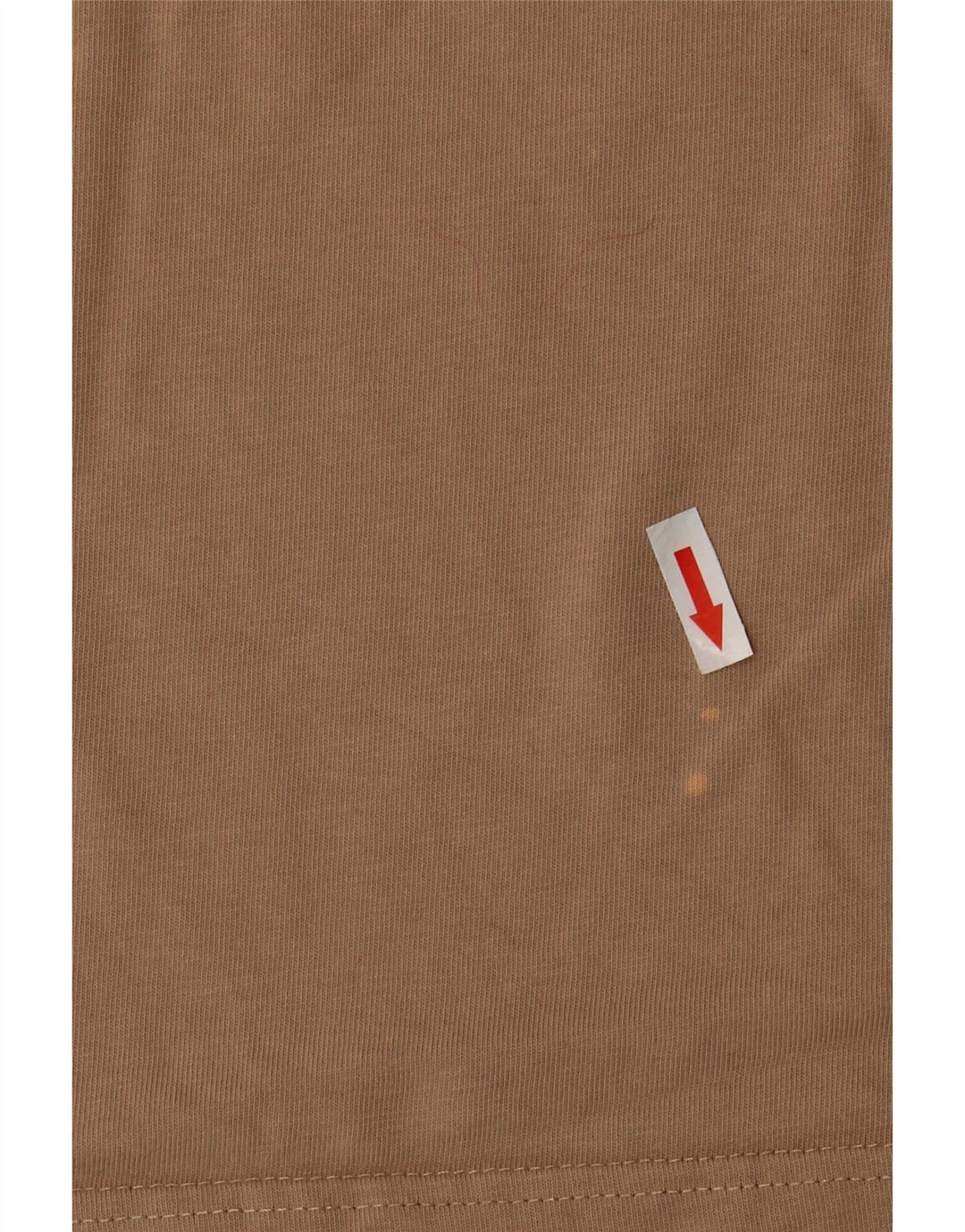 Nike Dame Crop T-Shirt Top UK 14 Medium Beige Bomuld