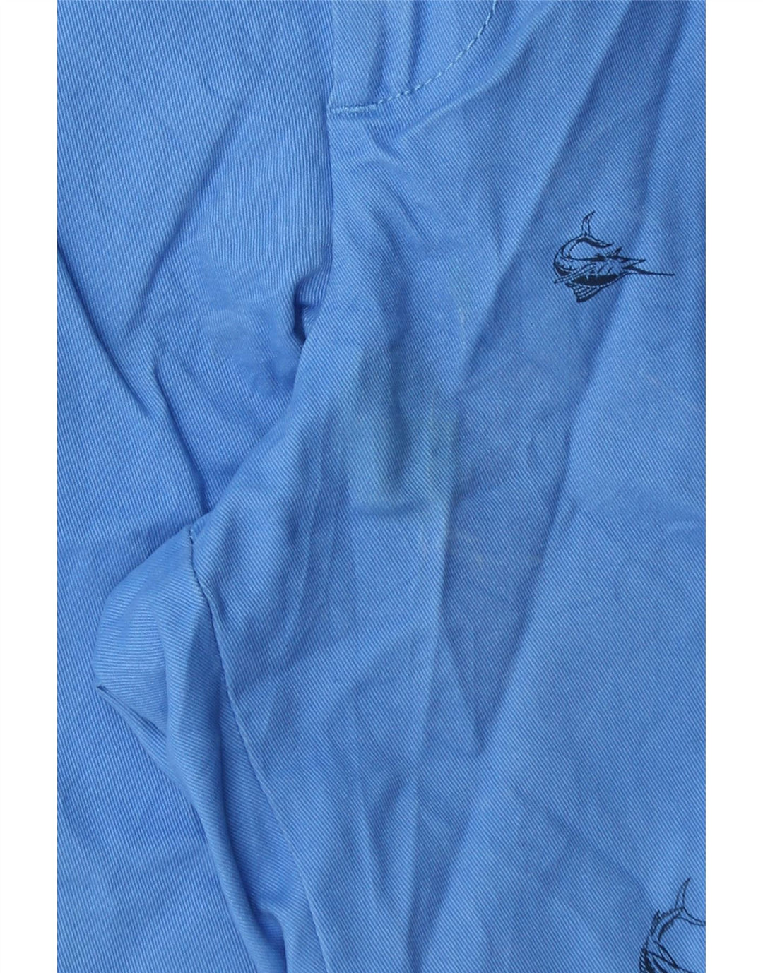 IZOD Saltvand Chino-shorts til mænd W34 Stor blå plettet bomuld