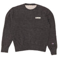 Champion Herre Crew Neck Jumper Sweater Medium Grey Flecked Bomuld