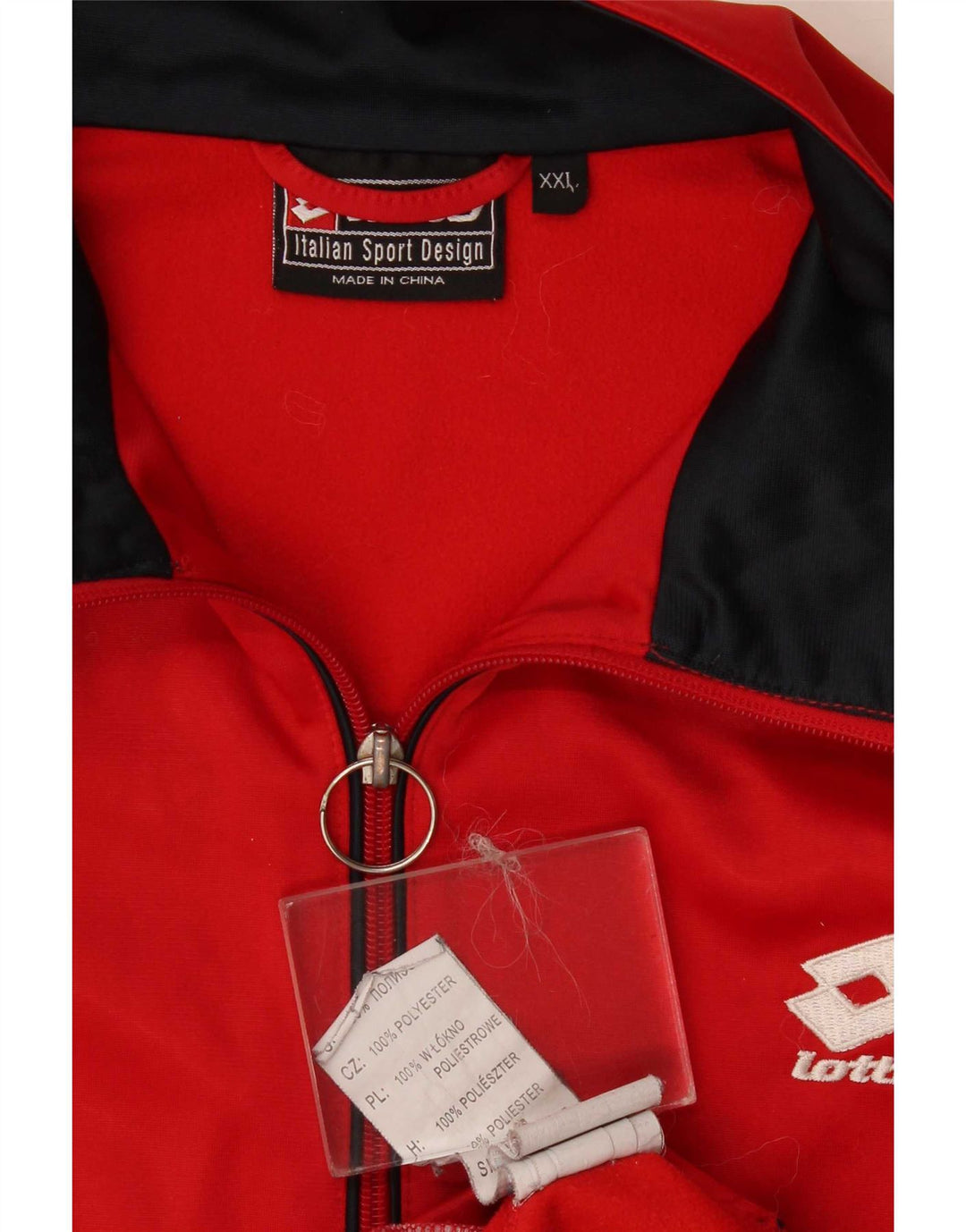 Lotto Herre træningsdragt Topjakke 2XL Rød Polyester