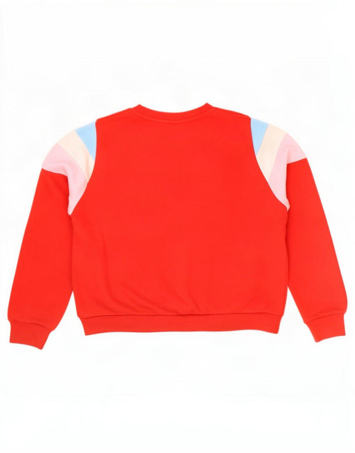 Levi's Dame Oversized Sweatshirt Jumper UK 14 Medium Rød Colourblock
