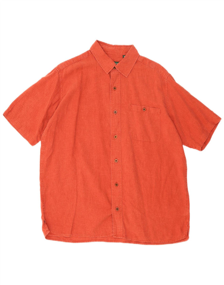 ORVIS Kortærmet Herreskjorte Medium Orange Hamp