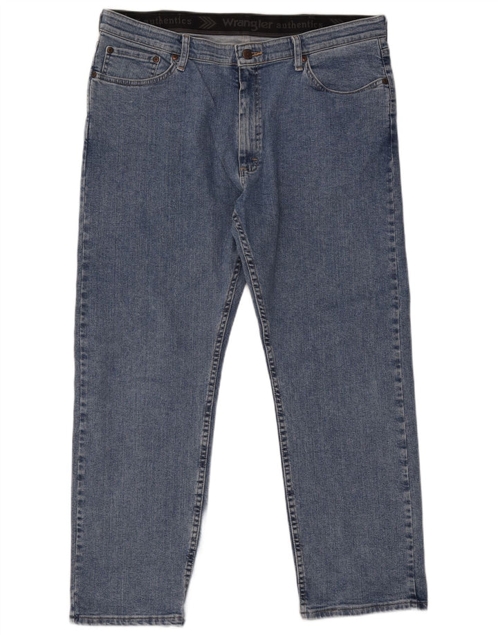 Wrangler Straight Jeans til mænd W38 L30 blå bomuld