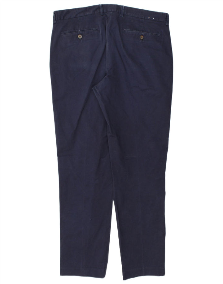 J. CREW Herre Flex Slim Chino Bukser W35 L30 Marineblå Bomuld