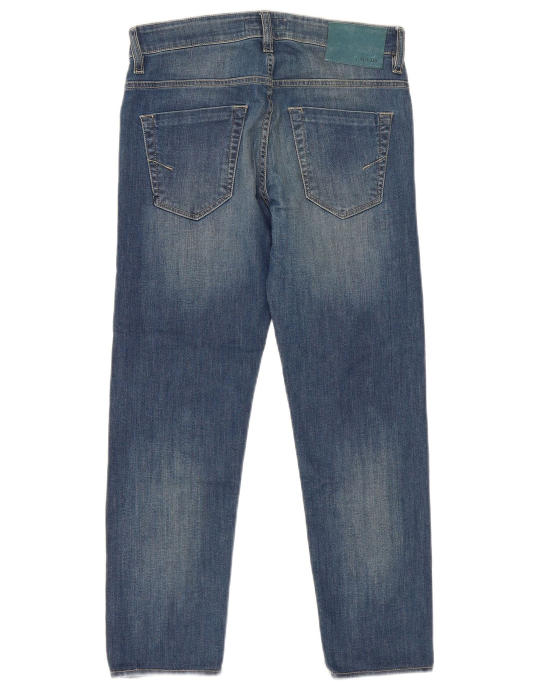 SIVIGLIA Cropped Jeans til kvinder W30 L26 blå bomuld