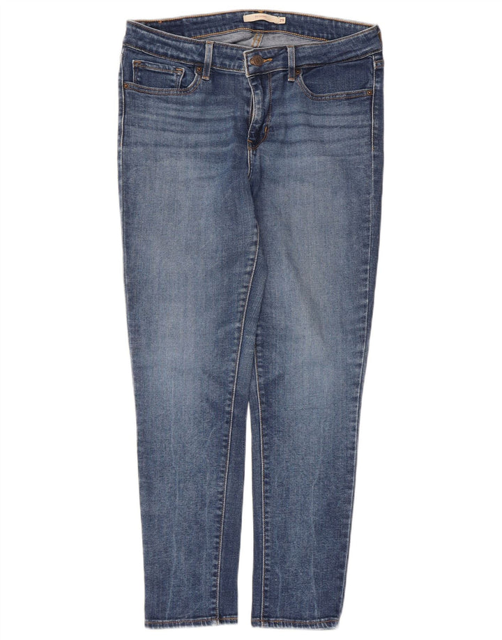Levi's Dame 711 Skinny Jeans W29 L26 Blå Bomuld