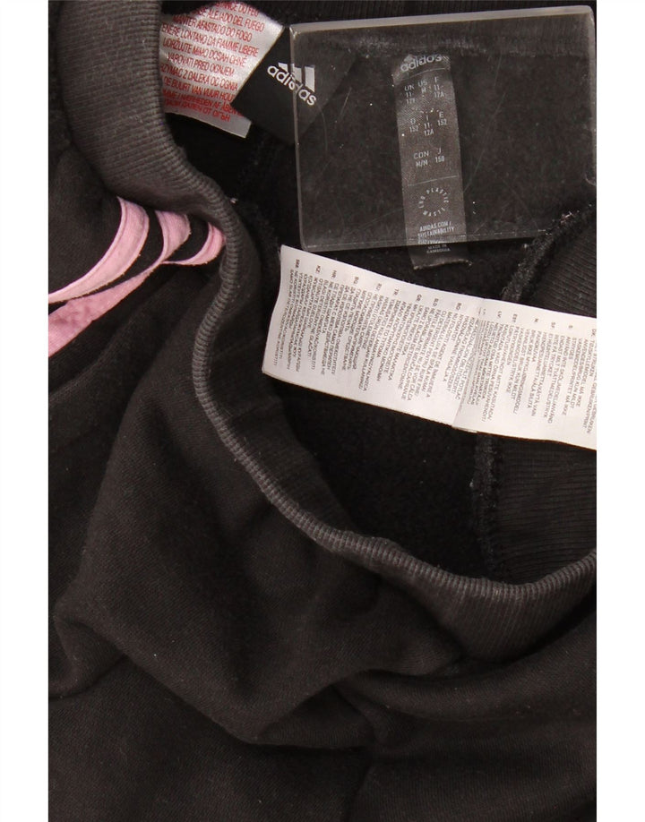 ADIDAS Pigetræningsbukser Joggers 11-12 år Sort bomuld