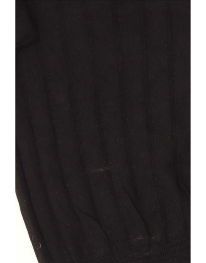 Marks & Spencer Dame Boat Neck Jumper Sweater UK 10 Small Black