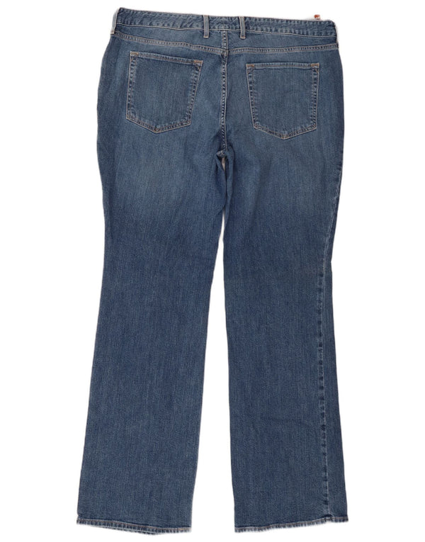 EDDIE BAUER Womens Curvy Bootcut Jeans US 16 2XL W36 L32 Blue Cotton