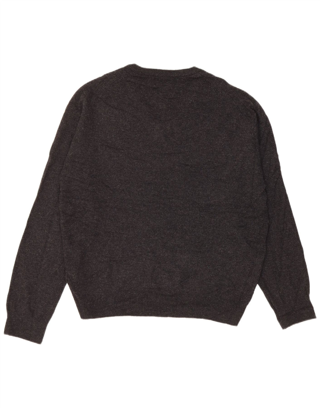 Marks & Spencer Herre Regular Fit V-hals sweater Stor sort uld