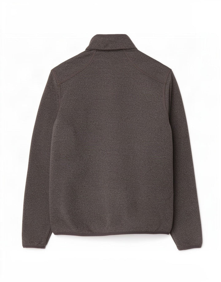Calvin Klein Herre Golf Zip Neck Pullover Træningsdragt Top Lille Grå Flecked